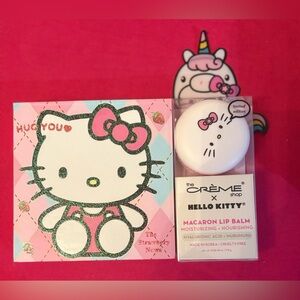 Hello Kitty Macaron Lip Balm and Eyeshadow pallet